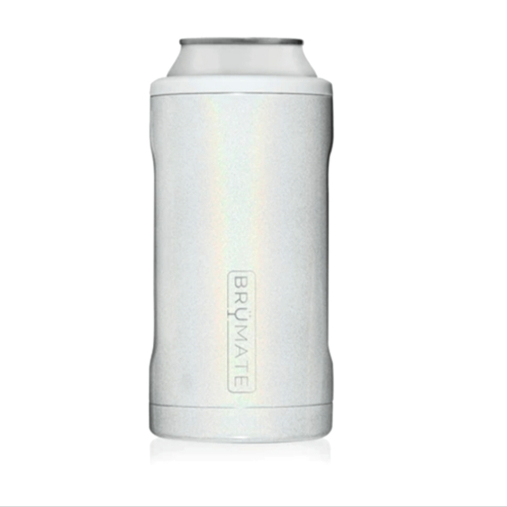 Brumate Hopsulator Trio Glitter White 12/16 oz Standard Cans (Not for Slim Cans)